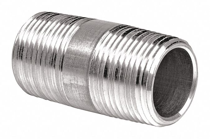 Nipple Aluminum Overall L 2in