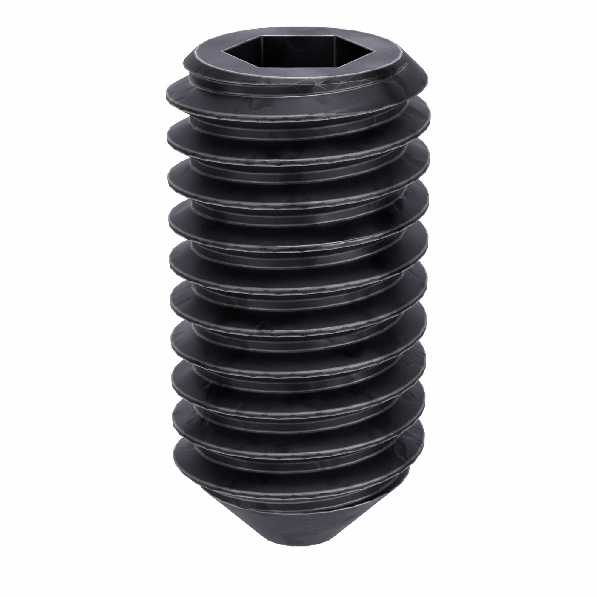 #10-32 Thread Size, 3/8 in Overall Lg, Socket Set Screw - 159Y61|B07852 ...