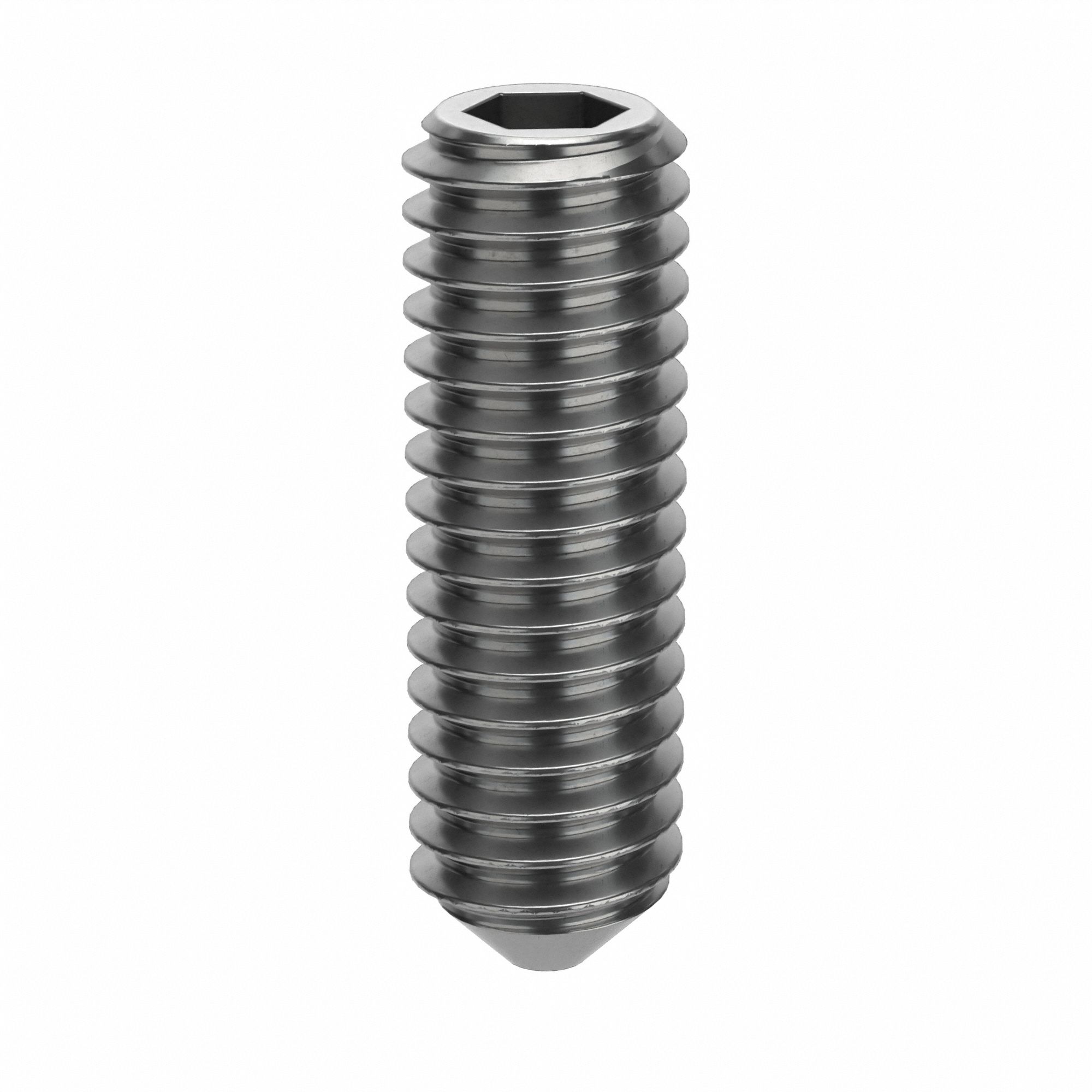 5/16"18 Thread Size, 1 in Overall Lg, Socket Set Screw 159Z10B51260