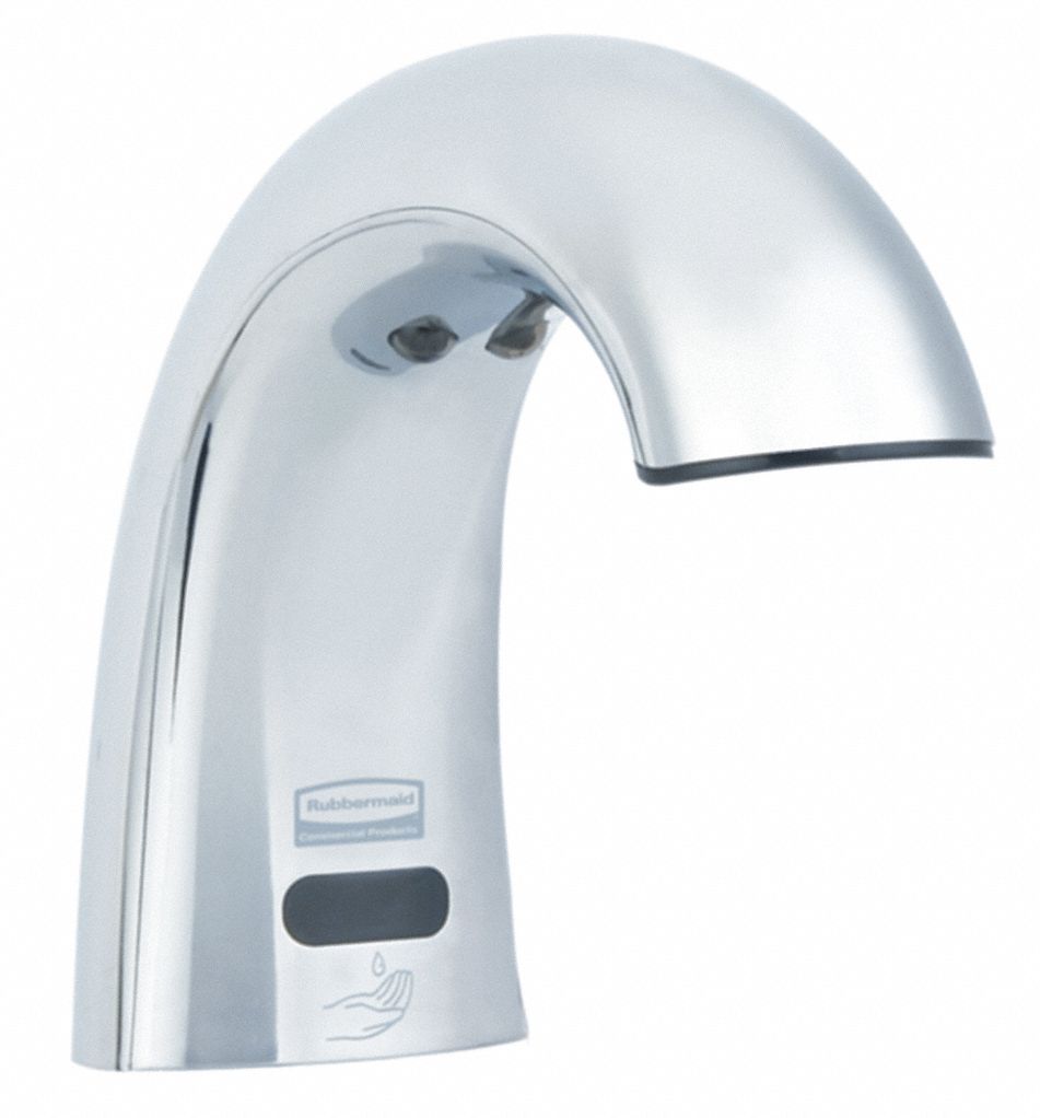 Chrome High Abuse Metal Rubbermaid OneShot Automatic Hand Soap Dispenser 