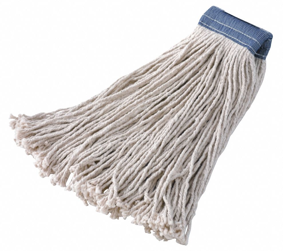 RUBBERMAID COMMERCIAL PRODUCTS Clamp Cotton String Wet Mop Head, White