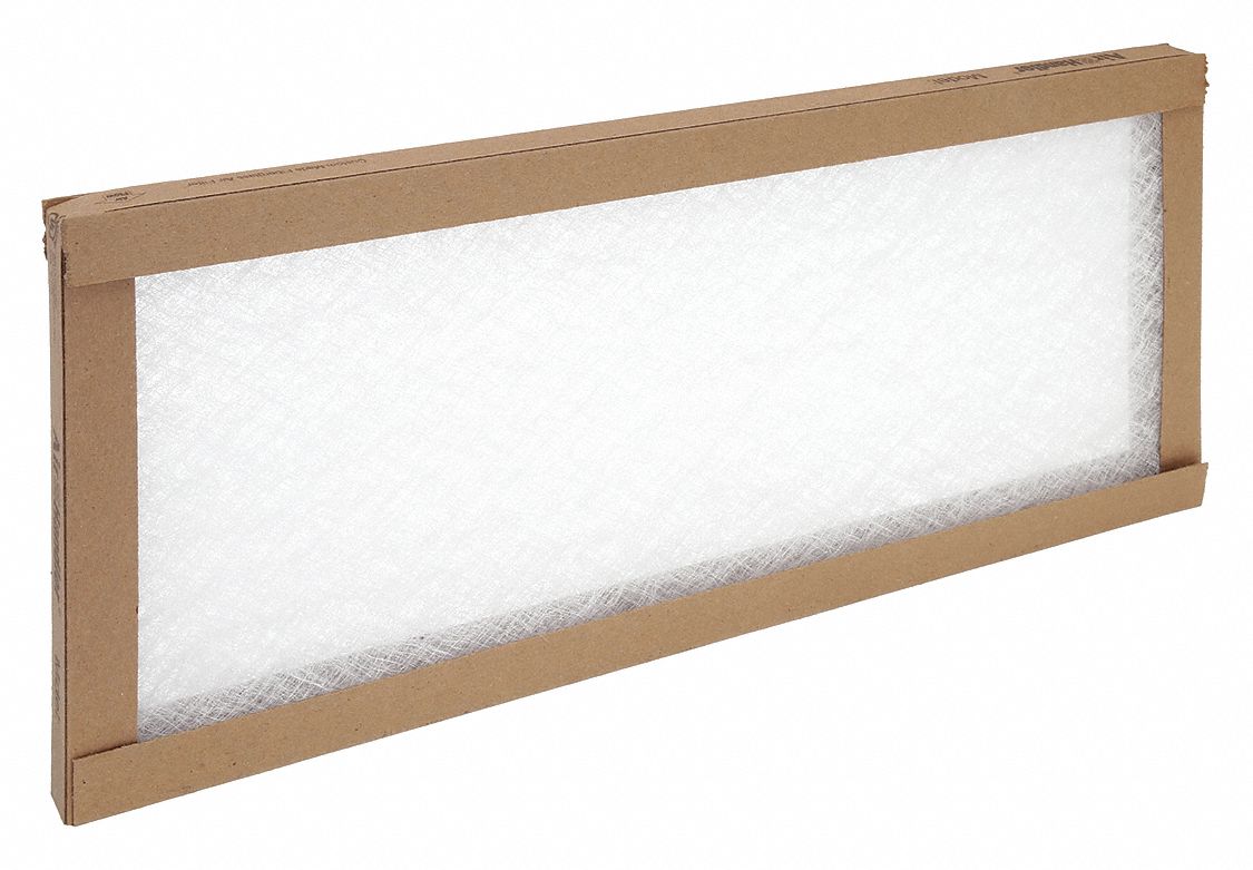 9x20x1 Nominal Filter Size, Fiberglass, NonPleated Air Filter 15A707