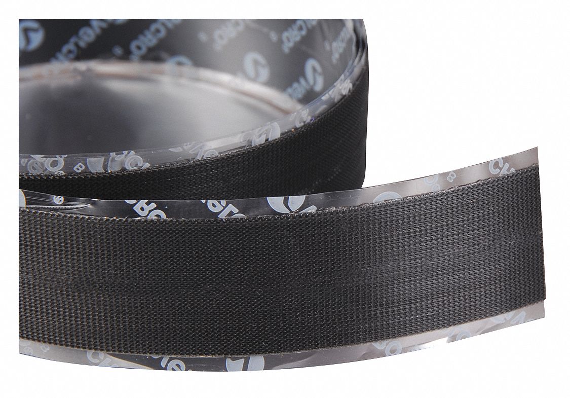 VELCRO BRAND, Roll, Black, Hook-and-Loop Fastener - 5JLF9