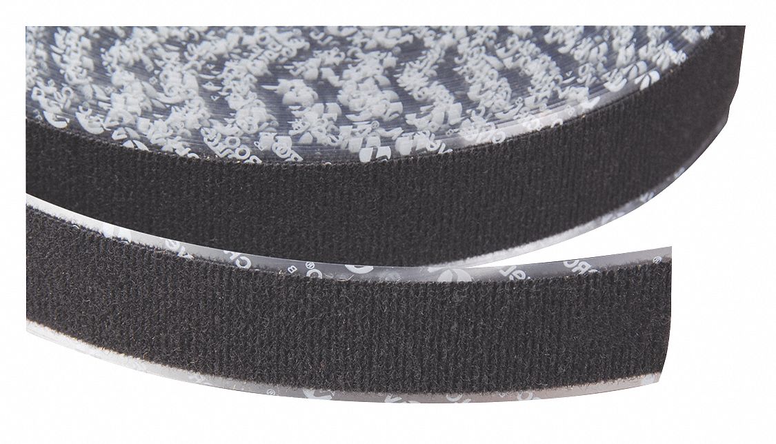 VELCRO BRAND, Rubber Adhesive, 75 ft, Reclosable Fastener - 5JLG0