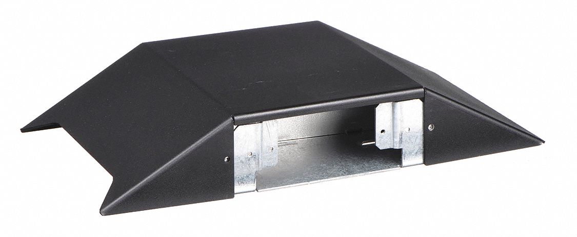 Device Box: OFR, Steel, Black, 2 Gangs