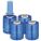 STRETCH WRAP, 80 GA, 3 IN OVERALL W, 1,000 FT OVERALL L, BLUE, 4 PK