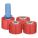 STRETCH WRAP, 80 GA, 5 IN OVERALL W, 1,000 FT OVERALL L, RED, 4 PK