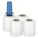 STRETCH WRAP, 80 GA, 3 IN OVERALL W, 1,000 FT OVERALL L, WHITE, 4 PK
