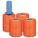 STRETCH WRAP, 80 GA, 3 IN OVERALL W, 1,000 FT OVERALL L, ORANGE, 4 PK