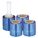 STRETCH WRAP, 80 GA, 5 IN OVERALL W, 1,000 FT OVERALL L, BLUE, 4 PK