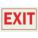 SIGN EXIT PLAST PHOSPH/RED 7X10