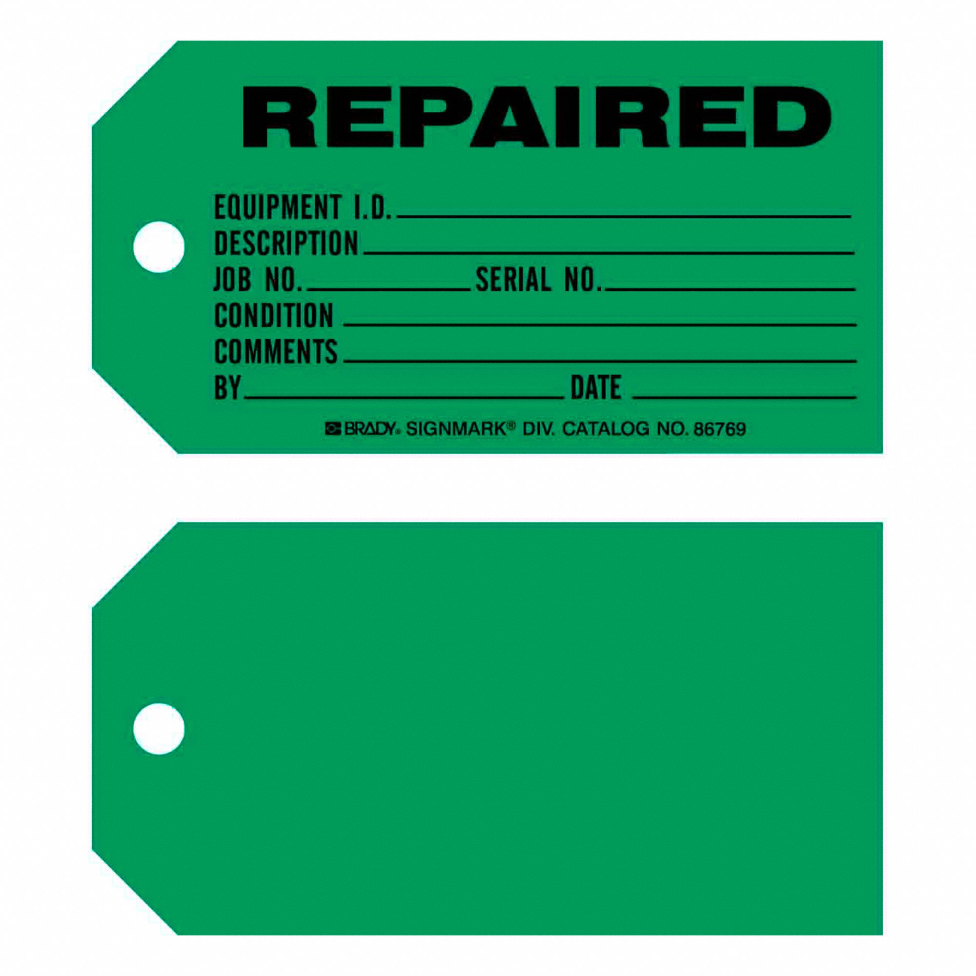 BRADY PRODUCTION STATUS TAGS,5 3/4IN W,3IN H - 1005929 - BDY86778 ...