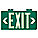 GREEN WALL MOUNTED EXIT SIGN