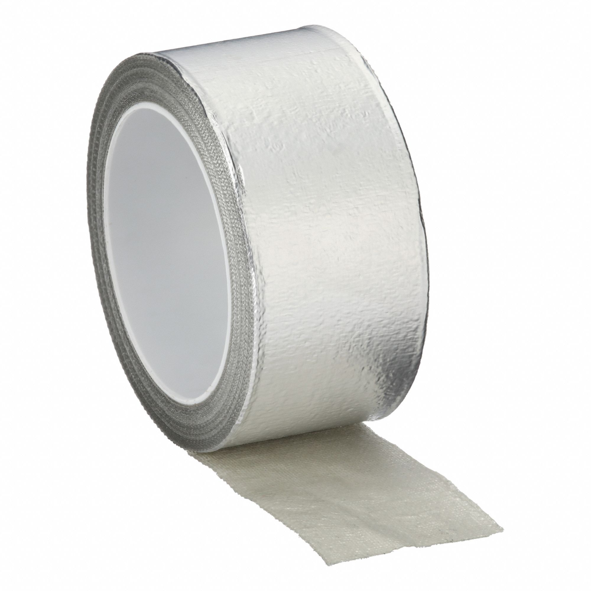 Foil Tape: 1 in Wd, 5 yd Lg, 7.3 mil Thick, Silicone, Indoor/Outdoor, -65°F Min Temp, Silver, 363