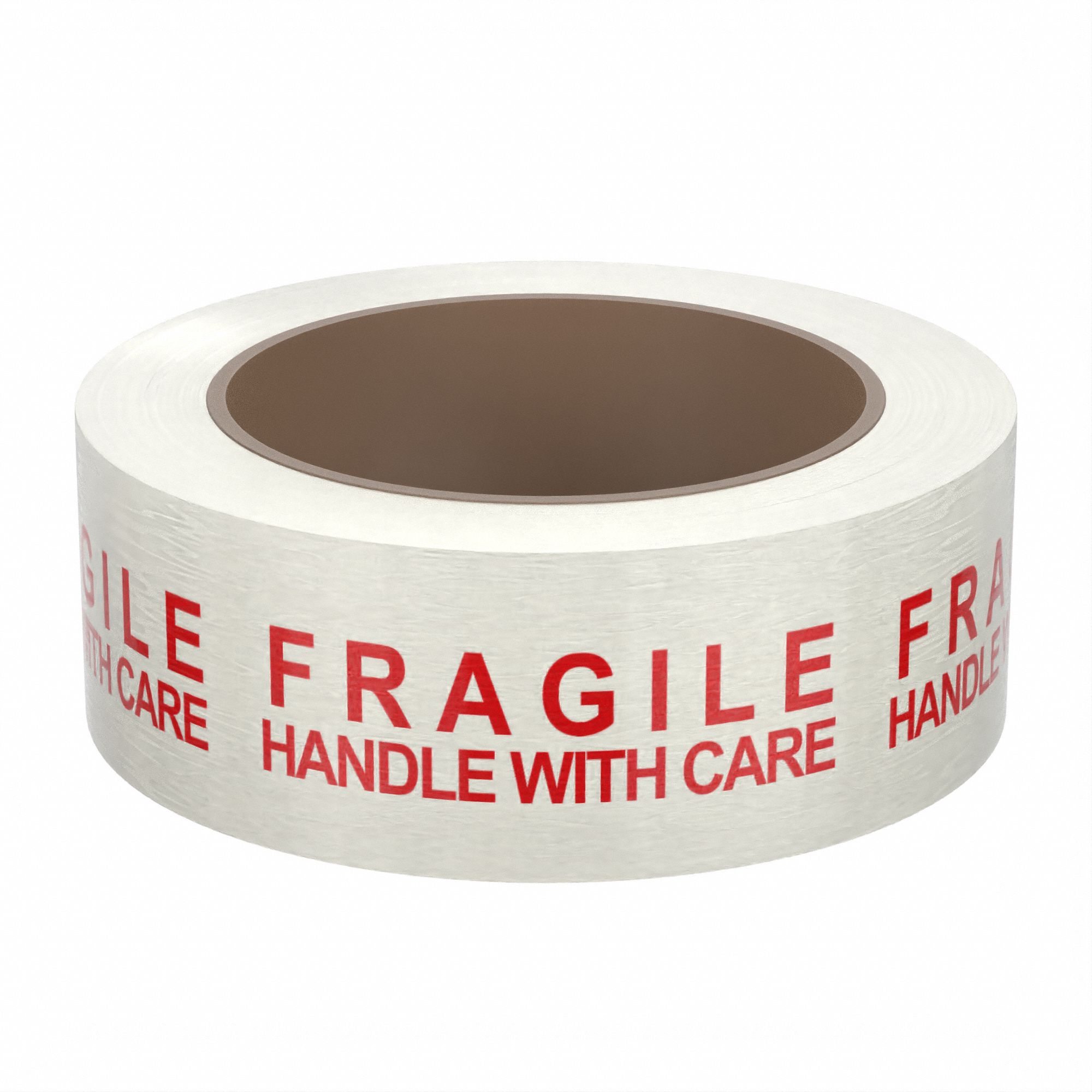 PACKAGING TAPE WITH MESSAGE, 1.9 MIL THICK, 2 IN X 55 YD, 50.8 MM X 50.29 M, WHITE