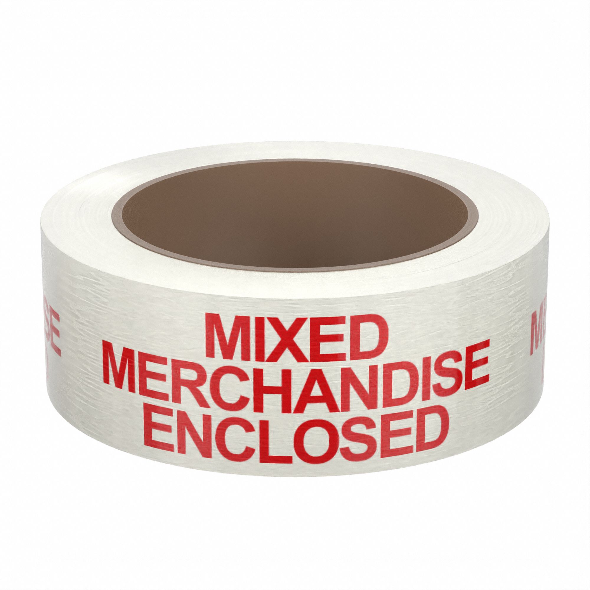 PACKAGING TAPE WITH MESSAGE, 1.9 MIL THICK, 2 IN X 55 YD, 50.8 MM X 50.29 M, WHITE