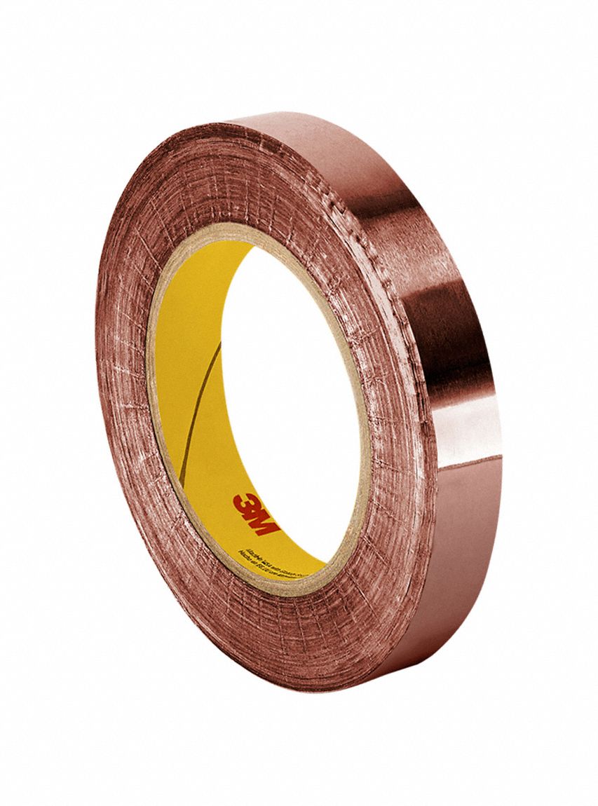 Shielding Foil Tape,1 in. x 6 Yd,Copper 3M 1194