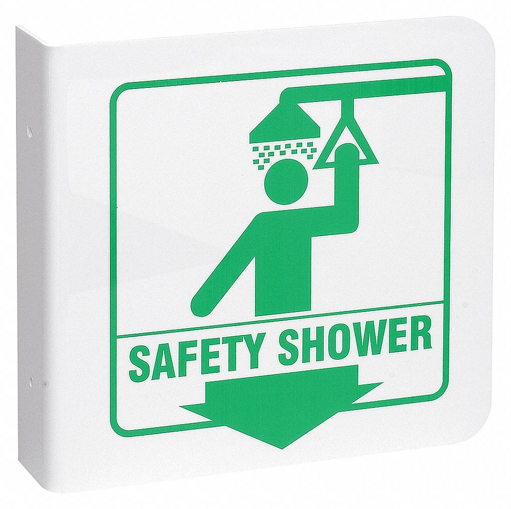 SIGN STYLE 6 SAFETY SHOWER 8X8