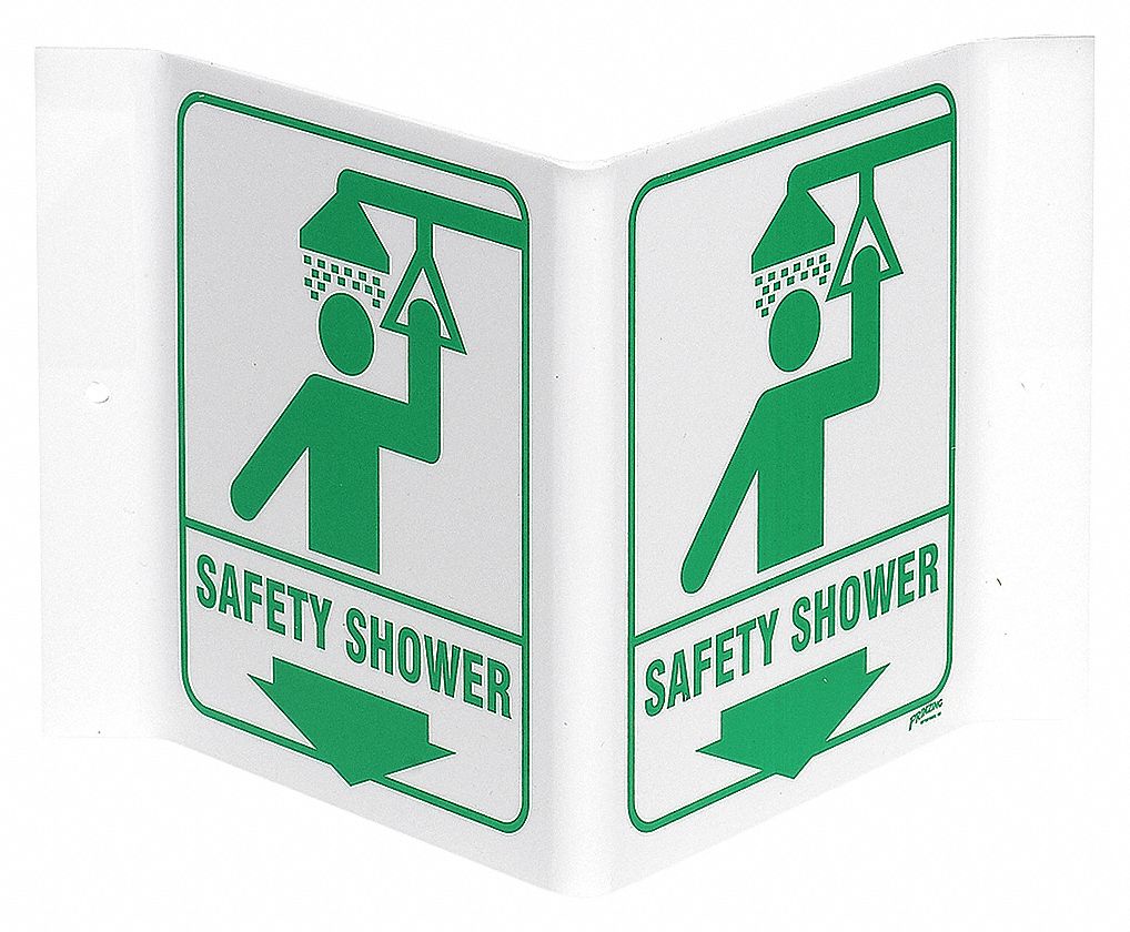 SIGN V STYLE SAFETY SHOWER 6X9