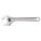 ADJUSTABLE WRENCH, ALLOY STEEL, CHROME, 10 IN OVERALL L, 1 3/8 IN JAW CAPACITY