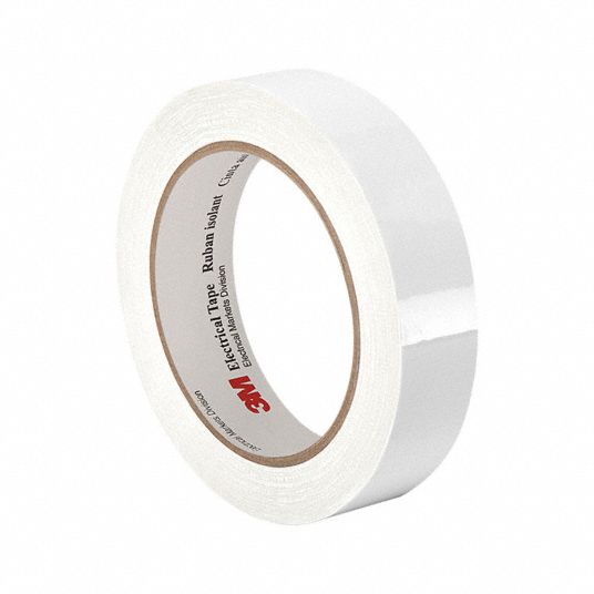 3M Electrical Tape, 1 mil, 3/4x72 Yd., White 3M 1350 0.75 x 72 yds White