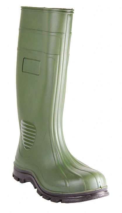 knee high rubber work boots