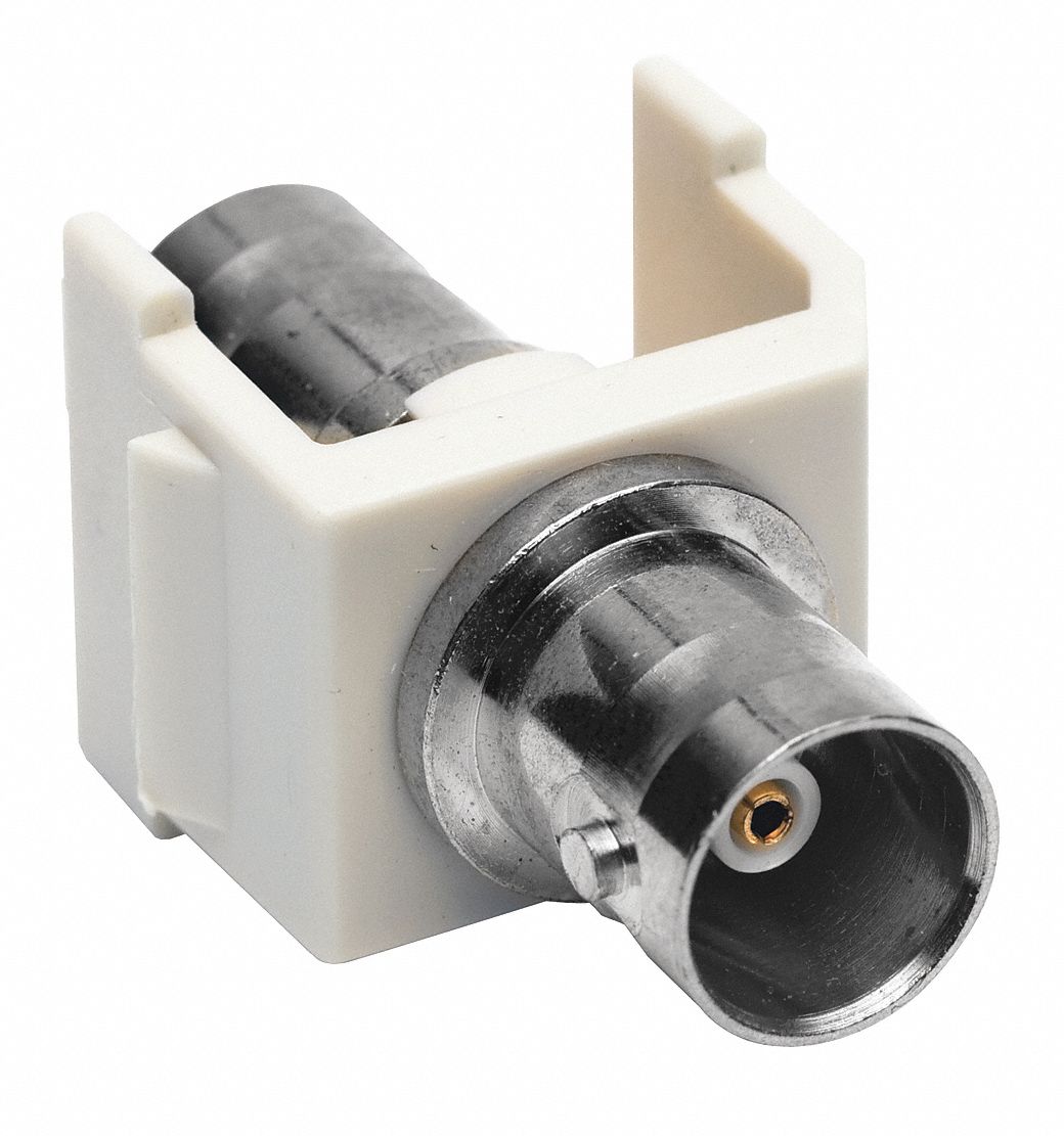 Coupler BNC Connector Pass Thru F/F Wht