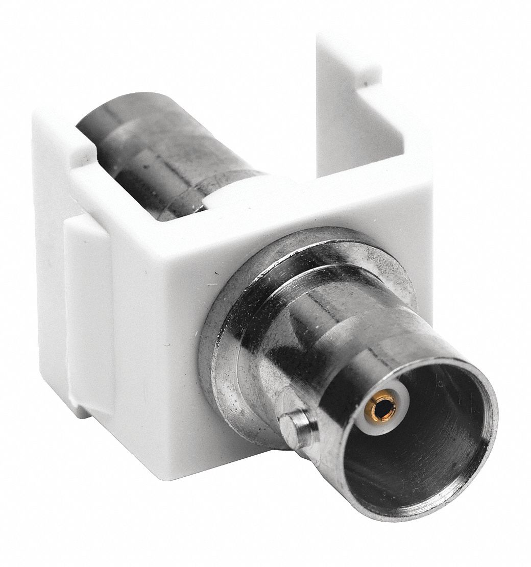 Coupler BNC Connector Pass Thru F/F Wht