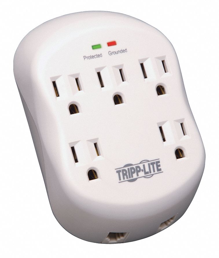 SURGE PROTECTOR 15A,5 OUTLET LIGHT GRAY