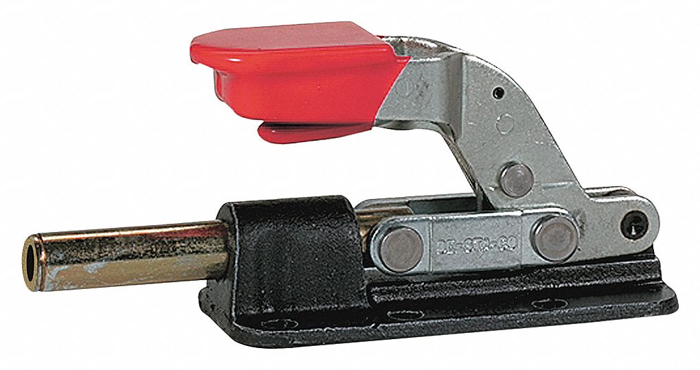 STRAIGHT LINE CLAMP, FLANGE BASE MOUNTING, LOCKING HORIZONTAL HANDLE, 2.03 IN ARM L