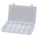 COMPARTMENT BOX, 6¾ IN X 10⅞ IN X 1¾ IN, CLEAR, 12 COMPARTMENTS, SNAP