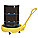 MOBILE DRUM SPILL DOLLY, PE, 31 IN INSIDE D, 12 GAL SUMP CAPACITY, YELLOW