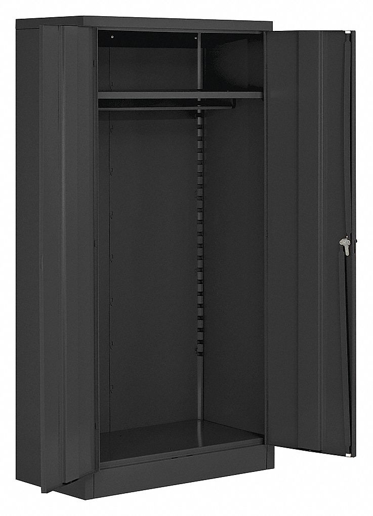 Edsal Armoire Penderie 36x18x72 Noir Armoires De Rangement Eds7003blk 7003blk A Grainger Canada