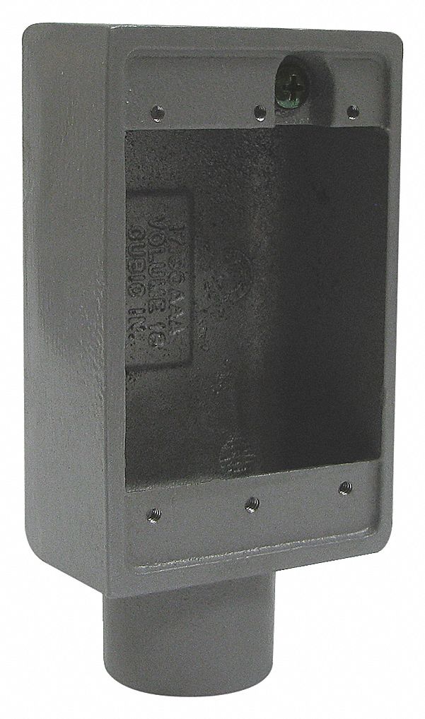 SINGLE GANG CAST DEVICE BOX SHALLOW