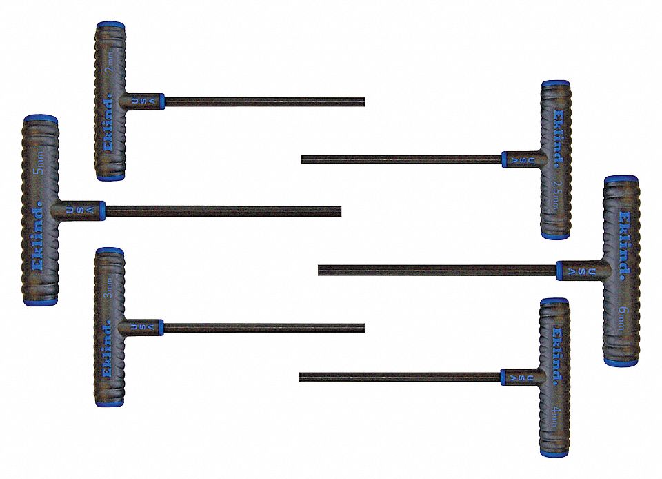 HEX KEY T-HANDLE SET 2M-6MM