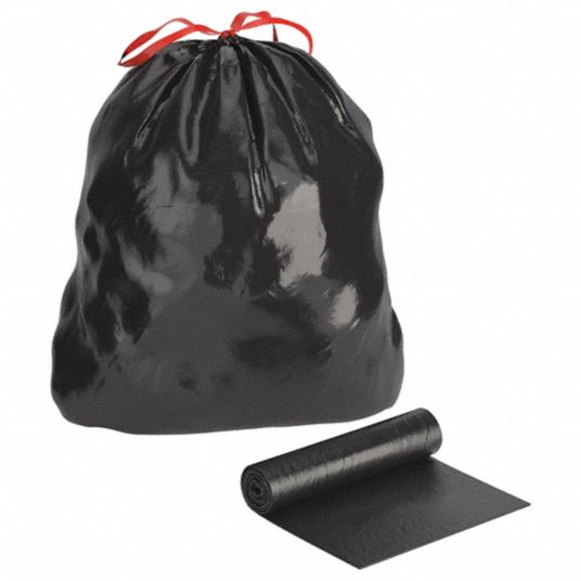 920580-7 Tough Guy 32 gal. Super Heavy Trash Bags, Black, Coreless Roll of  50