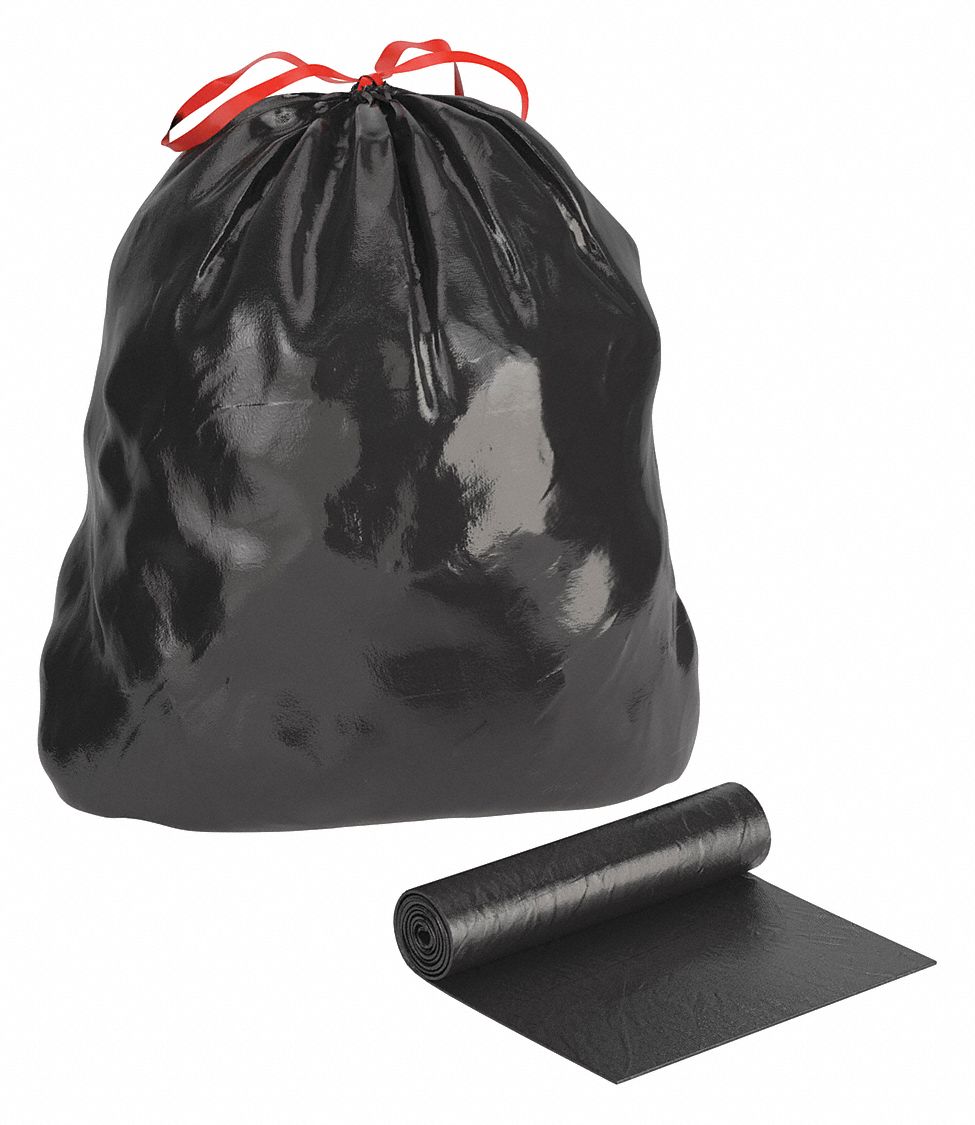 TRASH BAG,44 GAL.,BLACK,PK100