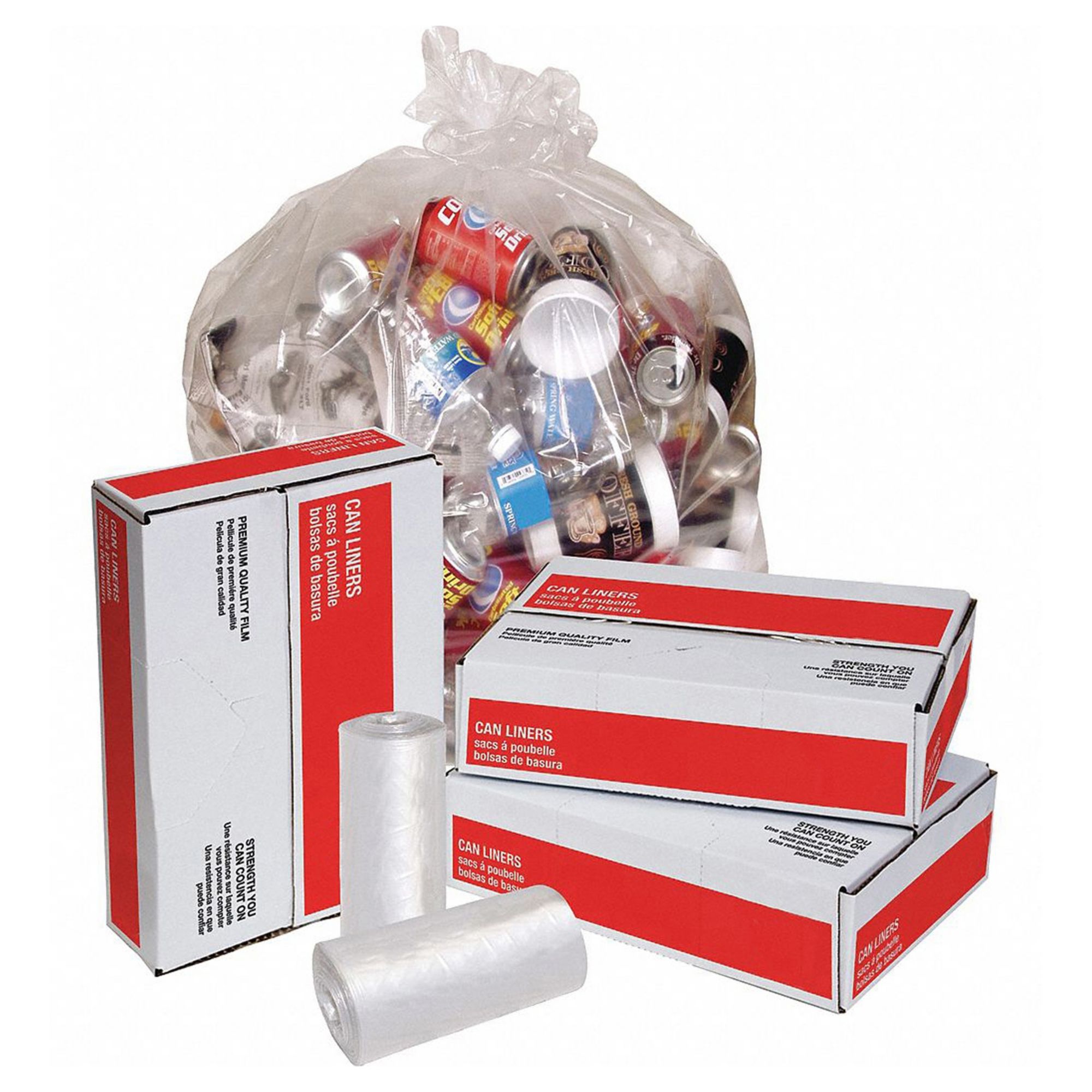 Trash Bags Clr PK50