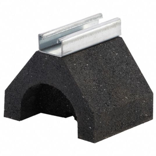 DURA-BLOK Pipe Support Block, Recycled Rubber - 15E508|DB5 - Grainger