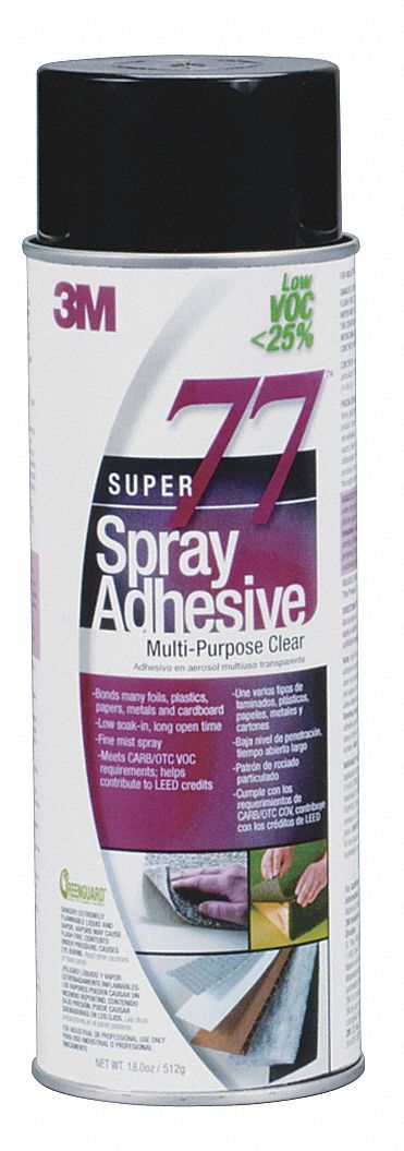 3M 18 Oz Multipurpose Low VOC Spray Adhesive With Temp Range F Of   15E719 AS02