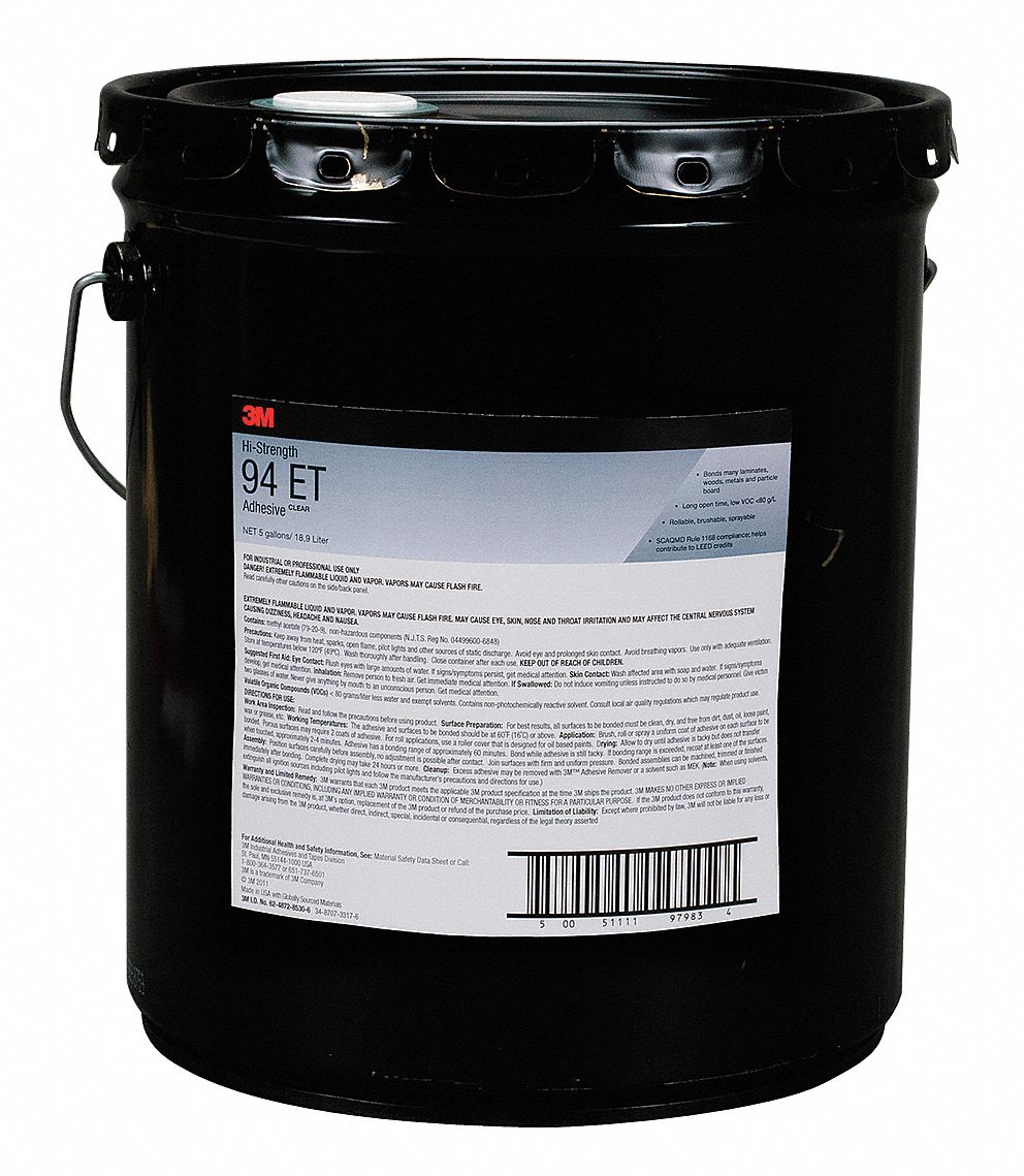 15E725 - Adhesive 94 ET Clear 5 gal.