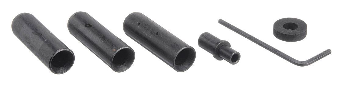 Abrasive Blast Nozzle Kit: Siphon Feed, Steel, 5/16 in, 20 cfm