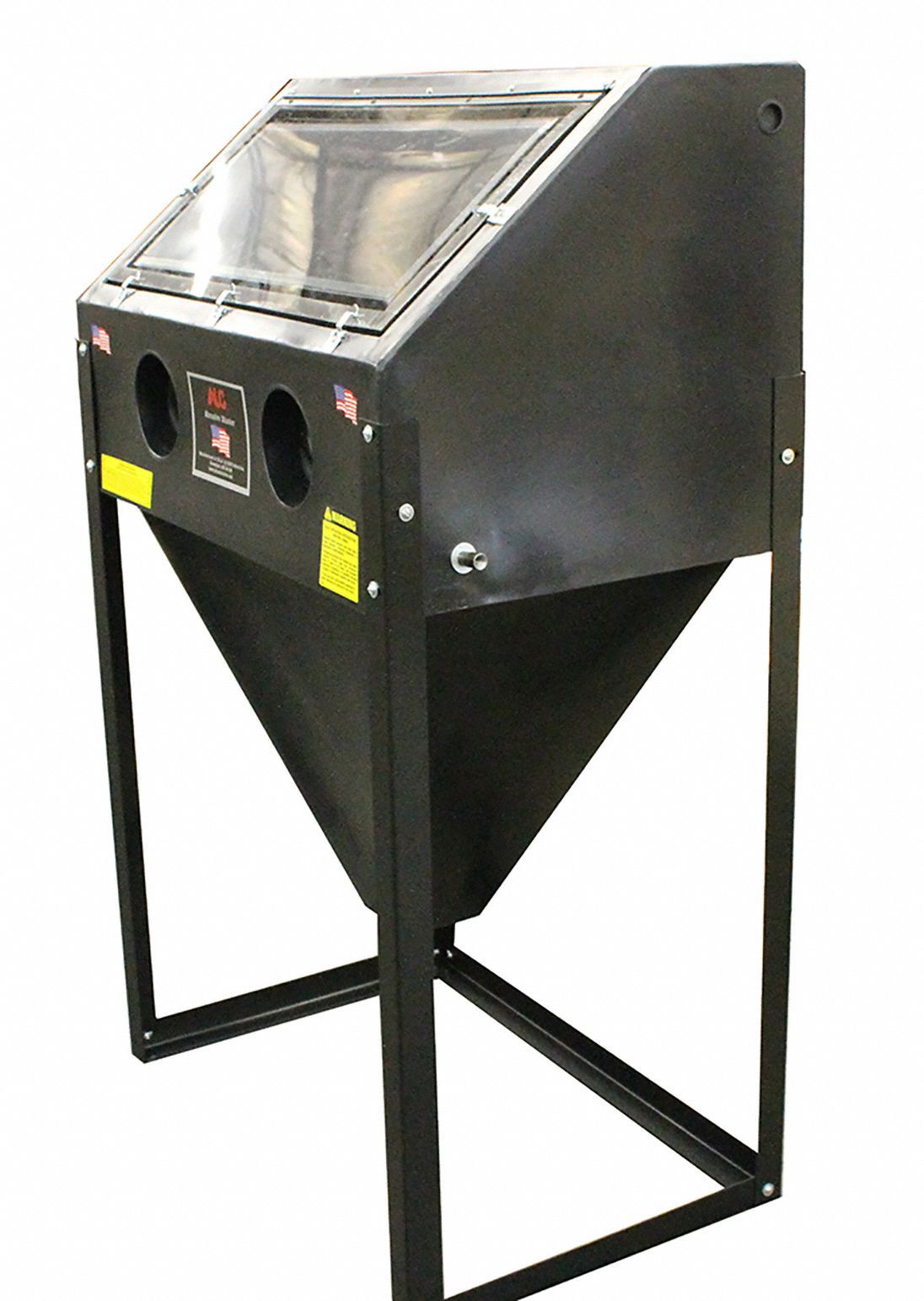 Pneumatic Blast Cabinet: Siphon Feed, 35 in W x 23 in D Work Area, 15 cfm