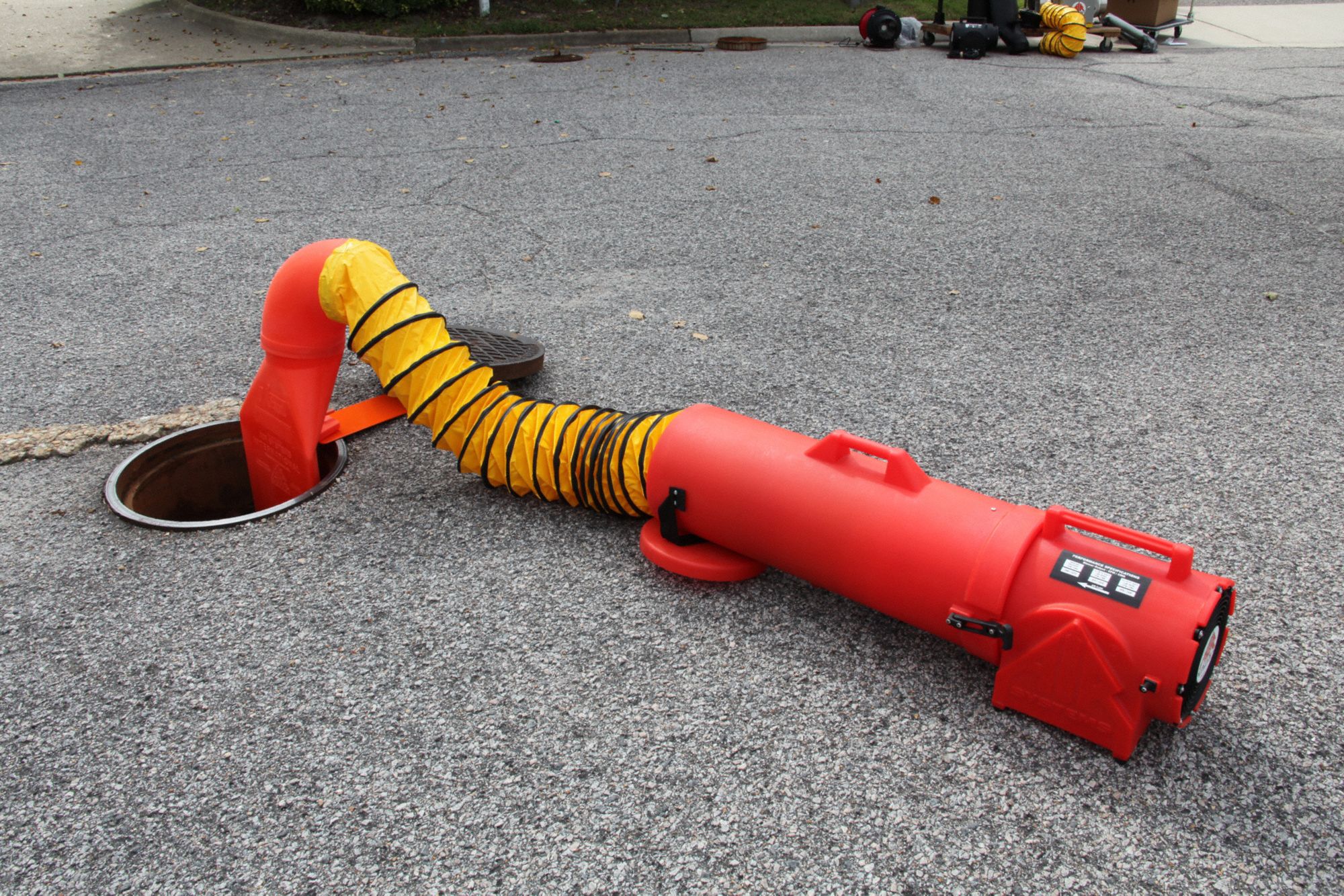 AIR SYSTEMS INTERNATIONAL Confined Space Fan Axial,15 ft Duct, 1/3 hp