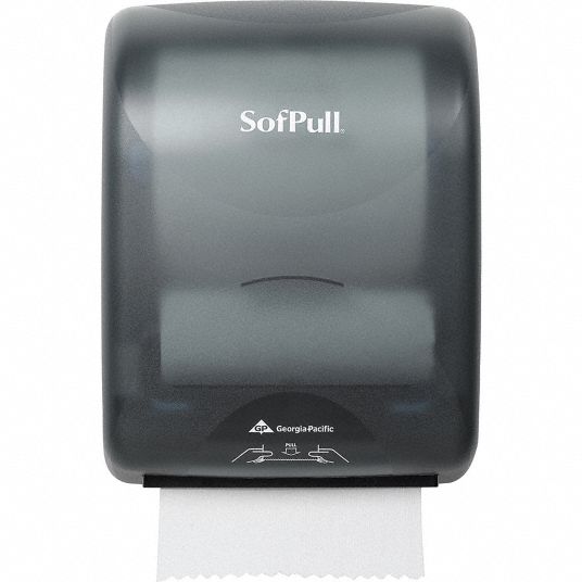 Paper Towel Dispenser, SofPull®, (1) Roll w/Stub Roll, Manual Grainger