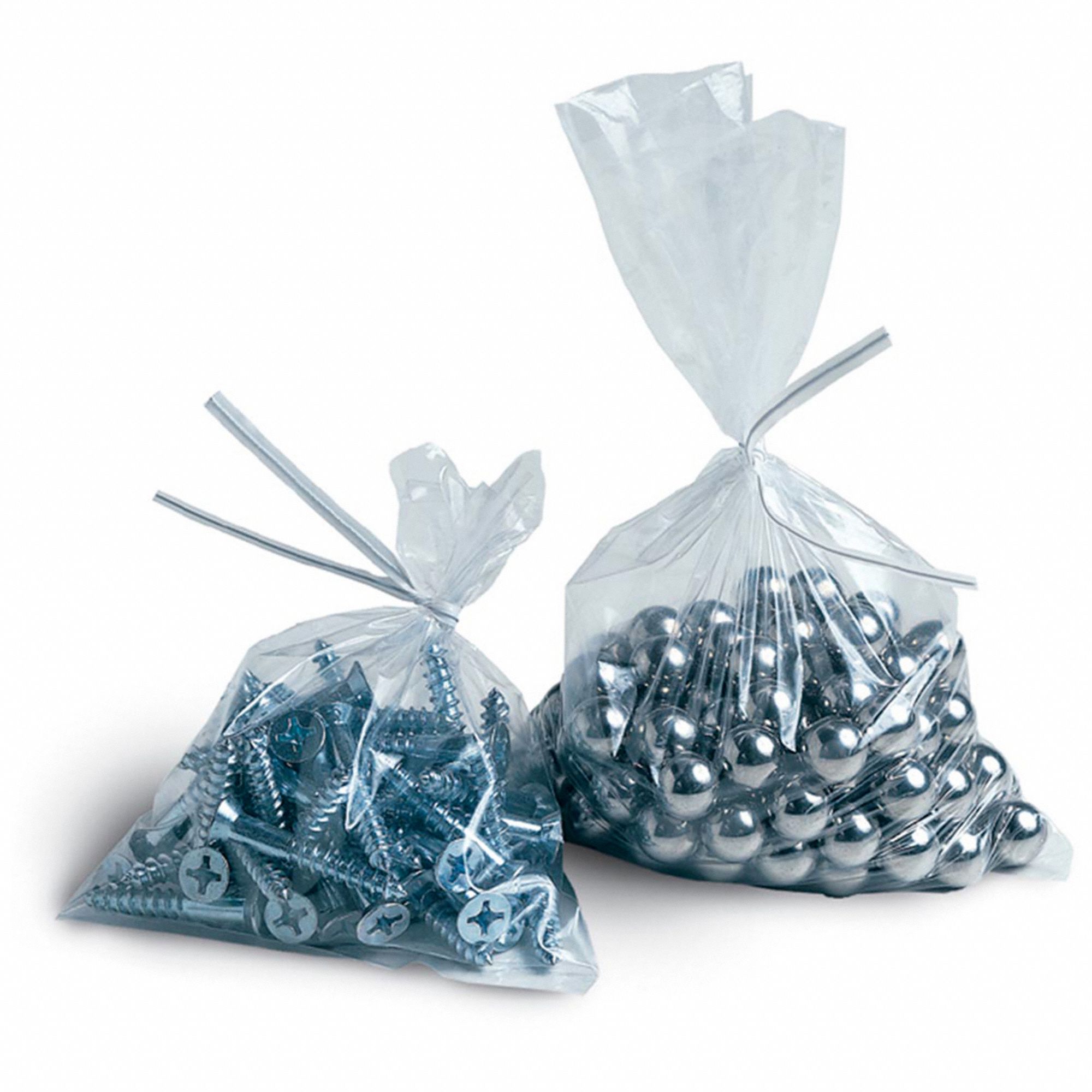 Open Poly Bag: 1.5 mil Thick, 10 in Wd, 15 in Lg, Clear, Case Pack, 1, 000 PK