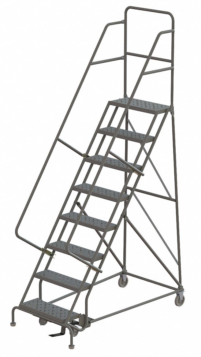 TRI-ARC, 6.7 ft Platform Ht, Unassembled, Rolling Ladder - 15F016 ...