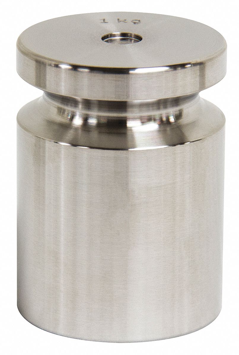 RICE LAKE WEIGHING SYSTEMS 1 kg Calibration Weight, Cylinder Style