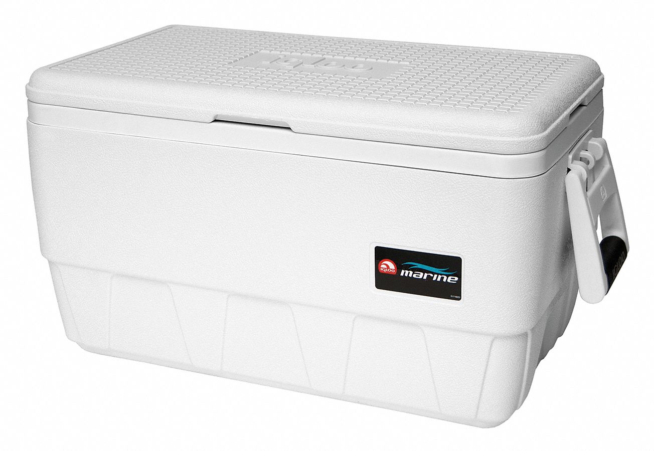 IGLOO, 36 qt Cooler Capacity, 24 1/4 in Exterior Lg, Marine Chest