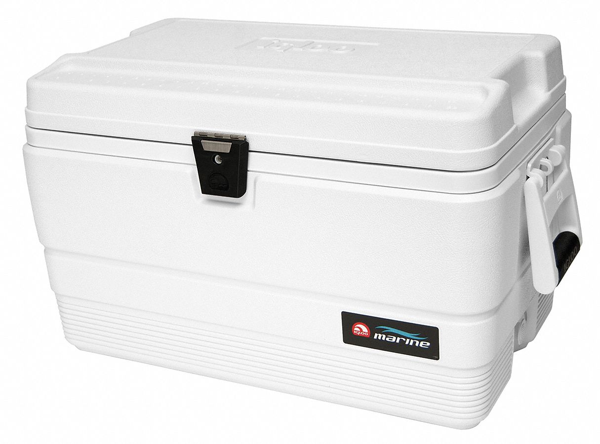 IGLOO, 54 qt Cooler Capacity, 25 1/2 in Exterior Lg, Marine Chest